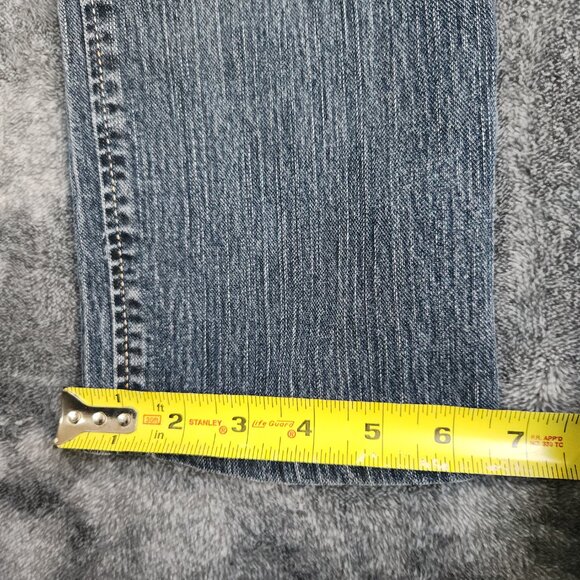 LEVEL EIGHT WOMENS JUNIOR DENIM STRAIGHT JEANS SIZE 11 34x26 LOW RISE BLUE EUC - Picture 10 of 10